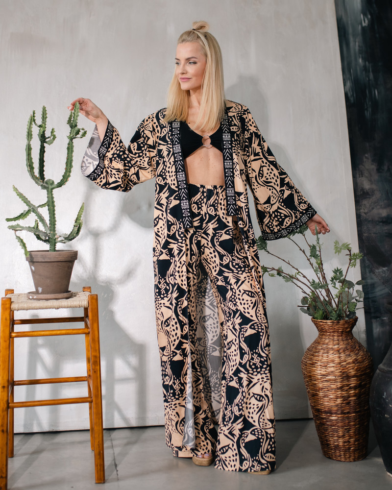 LETRIBE UNISEX KIMONO TIGER