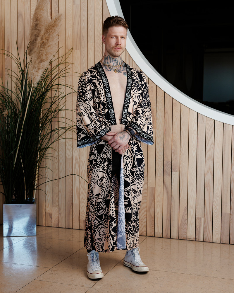 LETRIBE UNISEX KIMONO TIGER