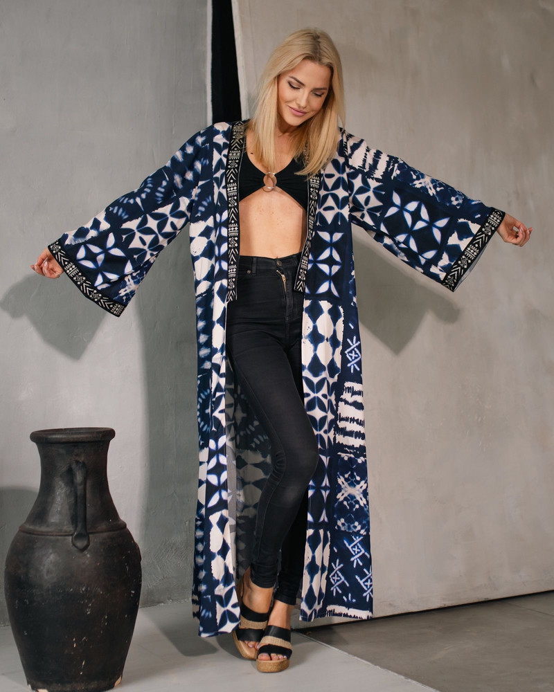 Mindvalley unisex kimono My universe indigo